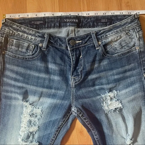 VIGOSS- THE THOMPSON TOMBOY -DISTRESSED JEANS - Picture 4 of 10